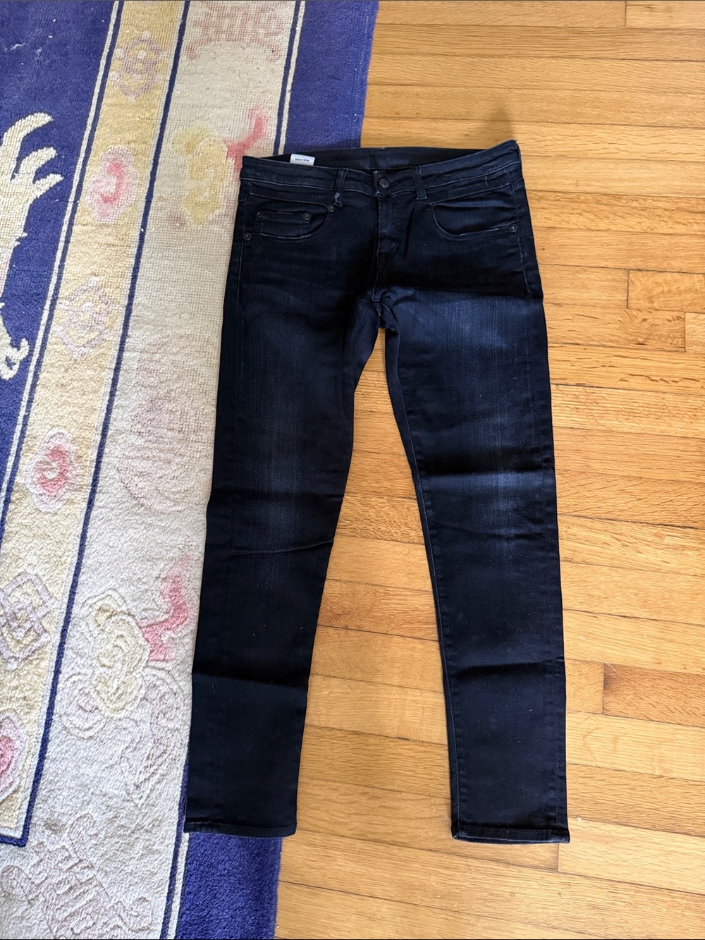 R13 Boy Skinny Black Jeans. Size 27